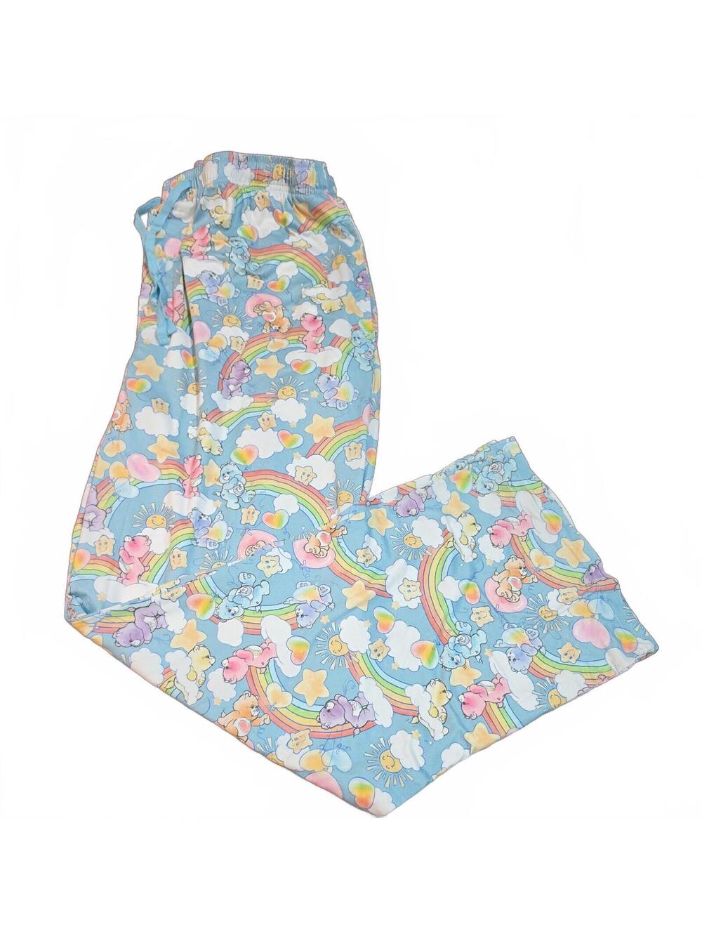 Care Bears Men's Retro 80's AOP Drawstring Elastic Waistband Pajama Pants XL